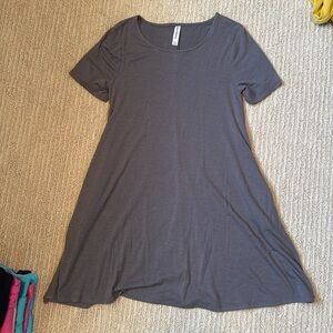Gray tshirt dress